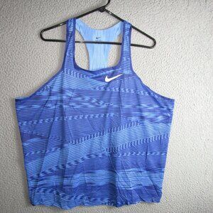 NIKE PRO ELITE 2019 WOMEN'S TANK TOP SINGLET TRACK BLUE 3XL XXXL POLYESTER